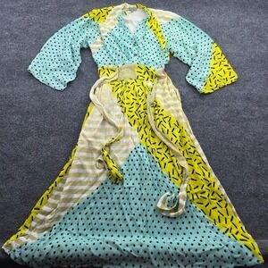 Conditions Apply By Anthropologie Maxi Dress Mixed Print Polka Dot Stripe Boho M